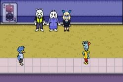 aged_up animated anthro asriel_dreemurr berdly bladedbard carol_holiday deltarune digital_media_(artwork) female group human kris_(deltarune) kris_dreemurr male mammal nicecream_man pixel_(artwork) pixel_animation sprite sprite_animation sprite_art toriel undertale undertale_(series)