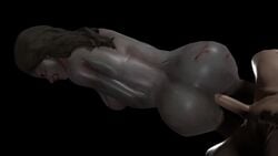 1boy 1girls 3d anal anal_barrier anal_penetration anal_sex animated ass big_ass biohazard black_background blender brown_hair butt capcom dasovix dat_ass deborah_harper eye_contact female grey_skin looking_back male/female monster monster_girl naughty_face no_sound pov resident_evil resident_evil_6 seductive_smile slim smile unseen_male_face video yellow_eyes zombie zombie_girl