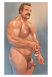 alcohol areolae ass balls ballsack beard_stubble beer beer_can belly belly_hair biceps big_balls big_hands blue_eyes body_hair brown_hair bruteandbrawn casual_nudity celebrity chest_hair chubby cigarette circumcised dad_bod dadbod daddy david_harbour digital_media_(artwork) dilfcolor facial_hair flaccid_penis framed_image gradient_background hairy hairy_balls human jim_hopper lidded_eyes light_skin looking_at_viewer male male_nipples male_only male_pubic_hair manly masculine mature_male musclegut muscles muscular_male mustache netflix nipple_holes nude_male patreon pecs penis realistic scrotum seductive_look shiny_skin sideburns smoke smoke_trail smoking solo standing stranger_things stubble tallywhacker testicles thick_penis thick_thighs treasure_trail uncensored url veiny_penis watermark