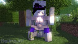 1boy 1boy1girl 1girls 3d big_breasts big_penis female female_focus forest horny_female human iron_golem_(minecraft) male melanie_thompson_(melinajbt) melinajbt mine-imator minecraft outdoors purple_stockings rape riding straight tagme vaginal_penetration white_hair witch_hat