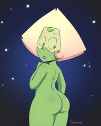 1girls ass cubedcoconut female female_only green_skin looking_back peridot_(steven_universe) solo steven_universe turning_back