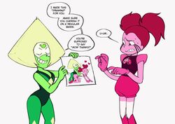 2girls clothed clothing drawn_porn female female_only futanari implied_futanari peridot_(steven_universe) pornography reset_spinel_(steven_universe) spinel_(steven_universe) steven_universe