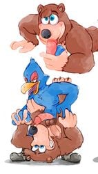 2019 2boys anthro anthro_on_anthro areola ass avian balls banjo-kazooie banjo_(banjo-kazooie) barefoot beak bird blue_eyes blush boots bowserboy101 claws clenched_teeth clothing crossover disembodied_penis erection falco_lombardi falcon falconid feathers feet fellatio footwear fur gay gay_sex green_eyes hand_holding hi_res humanoid_penis imminent_sex looking_down looking_pleasured looking_up lying male male/male male_only mammal navel nintendo nipples nude on_front on_ground oral pawpads paws penile penis piledriver_position pink_penis pink_tongue railing rareware sex sharp_claws sharp_teeth shoes simple_background smile spread_legs spreading star_fox teeth toe_claws tongue tongue_out upside-down ursid vein veiny_penis video_games white_background