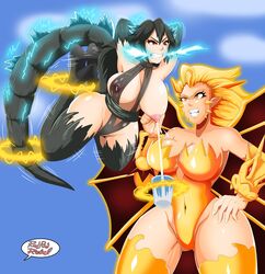 ghidorah (species) from godzilla (series) by redradrebel