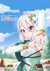 areolae armpits giantess macro sweat terada_ochiko translation_request white_hair