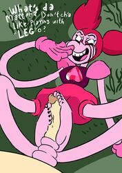 disembodied_penis elastic faceless_male feet footjob jones_boi jonesbo50034805 painted_toenails spinel_(steven_universe) steven_universe straight toes