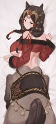 breasts centaur centauress character_request dakimakura dakimakura_design huge_breasts iwbitu iwbitu-sa monster_girl original original_character tagme