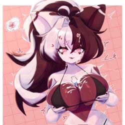 anthro bra breasts fur furry furry_female furry_only humanoid implied_sex implied_titfuck irthnmoon large_breasts tagme