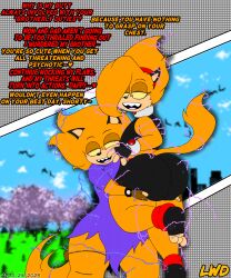 alien anthro anthro_on_anthro ass_grab bangs_over_one_eye banter bedroom_eyes big_ass big_butt black_ears brother_and_sister bubble_ass bubble_butt butt_grab butt_squish chinese_clothes clothed clothing crop_top dafimos_fang dialogue electricity fangs fat_ass fat_butt feminine_body fingerless_gloves flat_chest flat_chested footwear fully_clothed hair_over_one_eye headband holding_ass holding_butt holding_up holding_up_other_character huge_ass huge_butt hugging incest looking_at_partner lwd_cartoonz male/female multicolored_fur older_brother_and_younger_sister orange_fur outdoors qipao sabrina_fang sharp_teeth short_shorts short_sleeves shorts shredded_clothes siblings spiked_bracelet spiky_hair tail_up thick_legs thick_male thick_thighs thigh_pouch threatening threatening_words tight_clothing toes_curled trash_talk yellow_eyes