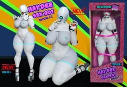 3d ahe_gao ball_gag big_breasts breasts female haydee haydee_(game) sexbot