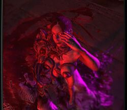 1girl angry angry_expression brainwashed camera_view claire_redfield corrupted corruption enemy_conversion female glowing_eyes heels infected looking_at_viewer mind_control mutation nude_female reivoxel resident_evil tentacle tentacle_in_pussy tentacle_on_breast tentacle_on_neck tentacle_on_nipple tentacle_penetration