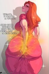 1girls atom_eve biting_lip biting_own_lip butt_digging digging_up_in_they_ass fart fart_cloud fart_fetish farting female female_farting female_only female_solo invincible invincible_(tv_series) lip_biting okifetish okioppai patreon_url pink_outfit pleasure_face samantha_eve_wilkins solo solo_female text through_clothes