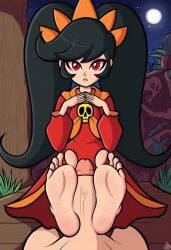 ai_generated ashley_(warioware) feet foot_fetish foot_play footjob nintendo pov soles uncensored warioware