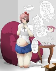 aryawhatuask chubby doki_doki_literature_club natsuki_(doki_doki_literature_club) sayori_(doki_doki_literature_club) text