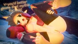 16:9 2025 3d_(artwork) 5_fingers anthro anus areola ass bottomless bottomless_female clothed clothing curling_toes dialogue digital_media_(artwork) english_text epic_games feet female fingers fortnite genitals legwear looking_at_viewer lying maxkore nipples on_side outside pussy raised_leg signature snow solo sunspot_(fortnite) text thigh_highs toes unzipped_jacket widescreen winter yellow_body