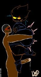 alien anthro arms_wrapped_around_partner ass_bigger_than_head ass_grab beard big_ass big_butt boner bottom_heavy bottom_heavy_femboy bubble_ass bubble_butt butt_grab butt_squish carried clothed clothing dark-skinned_male dark_skin earings erect_penis erection fangs fat_ass fat_butt femboy femboy_on_male feminine_male footwear fully_clothed gay grabbing_ass held_up huge_ass huge_butt human_on_anthro looking_up_at_partner lwd_cartoonz male/male naked naked_male neil_lash precum precum_drip scar_across_eye shades shortstack side_view size_difference sketch spiky_hair squishing_ass squishy_butt striped_body sweater teeth_gap thick_ass thick_butt thick_legs thick_thighs turtleneck turtleneck_sweater veiny_penis worried_expression yellow_eyes