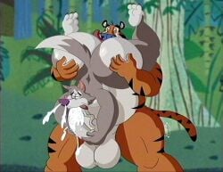 3_toes 69_position anal anthro ass balls big_butt big_penis bodily_fluids canid canine canis chip_the_wolf cookie_crisp cum cum_drip cum_from_nose cum_in_nose cum_inside cum_on_balls cum_on_penis dripping duo feet felid fellatio frosted_flakes genital_fluids genitals hand_on_butt hand_on_penis hi_res huge_butt huge_cock humanoid kellogg's male male/male mammal mascot musclegut muscular oral pantherine penile penis possbooty rimming sex slightly_chubby thick_thighs tiger toes tony_the_tiger vein veiny_penis wolf