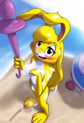 ai_generated female furry jazz_jackrabbit_(series) lori_jackrabbit self_upload shower