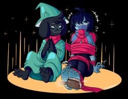 deltarune feet kris_(deltarune) ralsei_(deltarune) tagme tickling tickling_feet ticklish