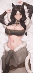 breasts centaur centauress character_request dakimakura dakimakura_design huge_breasts iwbitu iwbitu-sa monster_girl original original_character tagme