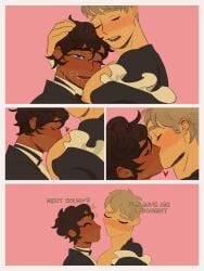 2boys anal anal_sex balls big_pecs bigger_penetrated blush dark-skinned_male dungeon_meshi gay kabru laios_touden maid_outfit male male_focus male_only nipples nude nude_male open_mouth pecs penetration penis penis_in_ass small_dom small_dom_big_sub small_top_big_bottom smaller_penetrating smaller_penetrating_bigger zloyhedgehog