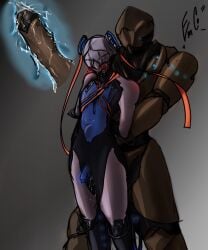 anal cum cum_in_ass duo gay nezha_(warframe) rhino_(warframe) robot trap warframe x-ray yaoi