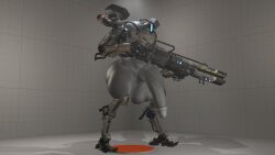 1_eye bigger_male blue_eyes gun holding_weapon huge_butt huge_cock josh-u4 looking_at_viewer male mecha northstar_(titanfall) robot taller_male thick_thighs titanfall titanfall_2 weapon
