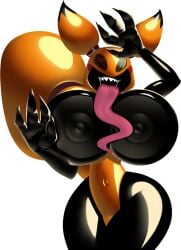 4_fingers against_surface alpha_channel anthro belt big_breasts big_tail black_body breasts clothing drawn_on_face dripping dripping_wet female fingers generation_7_pokemon glistening glistening_body latex latex_clothing licking long_tongue mimikyu nintendo on_glass pokemon pokemon_(species) pressing_against sharp_teeth sillyseacreatur simple_background skintight_bodysuit skintight_suit smile smiling_at_viewer solo tail teeth tongue trixie_(jarsti) wide_hips