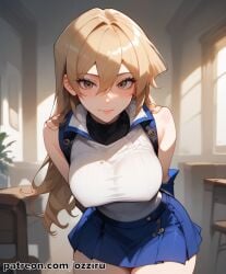 absurd_res ai_generated alexis_rhodes anime asuka_tenjoin auburn_hair blonde_female blonde_hair blonde_hair brown_eyes brown_hair female hi_res highres long_hair ozziru patreon self_upload tenjouin_asuka uncensored yu-gi-oh!