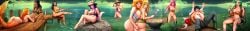 10girls 1boy alexis_(fap_ceo) amber_(fap_ceo) ayumi_(fap_ceo) breasts cat_ears cat_tail catgirl charlotte_(fap_ceo) exposed_ass exposed_breasts exposed_pussy fap_ceo fingering fish fishing fishing_rod grill highres lana_(fap_ceo) lizzie_(fap_ceo) lorelei_(fap_ceo) mermaid nutaku panorama partially_clothed pink_eyes pink_hair princesscumxxx_(fap_ceo) purple_hair sitting tasha_(fap_ceo) vaginal_penetration yellow_eyes zoe_(fap_ceo)