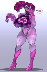 1girls bikini_bottom female female_only high_heels huge_breasts large_breasts muscular_female muscular_thighs skin_tight solo spinel_(steven_universe) steven_universe steven_universe:_the_movie stockings tank_top thick_thighs vogol