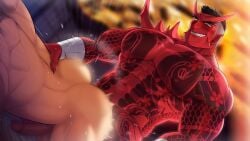 2boys abs absol_(dkqthf) akaoni anal anal_insertion anal_sex another_eidos_of_dragon_vein_r asian_mythology ass ass_up back_muscles balls balls_deep bandage bandaged_wrist bara beefy biceps big_areola big_ass big_balls big_breasts big_hands big_penis black_hair blurry_background blush breast_bigger_than_head breasts broad_shoulders bubble_butt censored censored_balls censored_penis clawed_fingers claws clenched_teeth completely_nude daddy dat_ass demon demon_horns dilf doggy_style domination duo dutch_angle east_asian_mythology erect_nipples erection evil_grin forked_eyebrows from_behind from_behind_position gay grabbing grin hand_on_waist hi_res huge_breasts huge_cock hunk indoors irezumi japanese_house japanese_mythology kneeling looking_at_another lying lying_on_stomach male male/male male_breasts male_only manly maou_abusorun mature_male mosaic_censoring muscles muscular muscular_arms muscular_ass muscular_back muscular_male mythology narrowed_eyes navel oni oni_horns oppai pecs penis plump_ass pointy_ears raw_sex red_body red_horns round_ass sanpaku scar scar_across_eye sex shaved_side short_hair sideburns six_pack small_pupils spiked_shoulders spikes spread_legs sweat sweatdrop sweating sweaty tattoo tattoo_on_chest tattoo_on_legs tattooed_arm thick_ass thick_eyebrows thick_neck thick_penis tough_guy tremble_spikes trembling triceps yakuza_tattoo yaoi