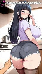 1boy 1girls 2025 ai_assisted ai_generated anime artist_name ass big_ass big_butt black_hair blush booty boruto:_naruto_next_generations breasts bubble_ass bubble_butt bust buttocks chest clothed_female curvy curvy_ass curvy_butt denim denim_shorts fat_ass female_focus firm_ass giant_ass giant_breasts heavy_ass heavy_breasts hi_res high_quality high_resolution highres hinata_hyuuga huge_ass huge_boobs huge_breasts hyuuga_hinata juicy_ass juicy_butt large_ass long_hair massive_ass massive_boobs massive_breasts naruto naruto_(classic) naruto_(series) naruto_shippuden one_eye_closed patreon patreon_username perfect_ass plump_ass round_ass sexy_ass shorts skypassion solo_focus stable_diffusion thick_ass thick_thighs thighs tight_ass voluptuous_ass watermark wide_ass wide_hips