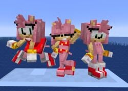 amy rose from minecraft by hexanne