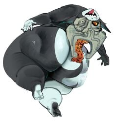 ass_focus bbw chubby chubby_female cloudboyo fat fat_ass fat_female headgear huge_ass midna nintendo the_legend_of_zelda the_legend_of_zelda:_twilight_princess