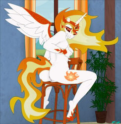 alicorn anthro ass breasts dark_persona daybreaker_(mlp) equid equine fab3716 female friendship_is_magic horn mammal my_little_pony princess_celestia_(mlp) pussy solo wings