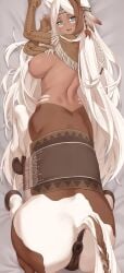 anus breasts centaur centauress character_request dakimakura dakimakura_design huge_breasts iwbitu iwbitu-sa monster_girl nipples original original_character pussy tagme