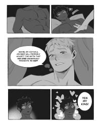 2boys anal anal_sex balls big_pecs bigger_penetrated blush dark-skinned_male dungeon_meshi gay kabru laios_touden male male_focus male_only nipples nude nude_male open_mouth pecs penetration penis penis_in_ass small_dom small_dom_big_sub small_top_big_bottom smaller_penetrating smaller_penetrating_bigger zloyhedgehog
