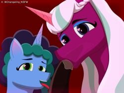 alicorn duo_focus equid equine fellatio female feral genitals group hasbro hi_res horn horse licking looking_at_viewer male male/female mammal misty_brightdawn_(mlp) mlp_g5 my_little_pony my_little_pony:_make_your_mark mythological_creature mythological_equine mythology opaline_(mlp) oral penile penis penis_lick pony sex tapering_penis tongue trio unicorn wasisi wings x-ray_view