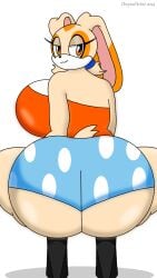 aged_up ass ass_bigger_than_head ass_focus back_view big_ass big_breasts bubble_ass bubble_butt clothed cream_the_rabbit dropedartist furry furry_only high_heels huge_ass huge_breasts looking_at_viewer looking_back rabbit rabbit_humanoid sonic_(series) sonic_the_hedgehog_(series)