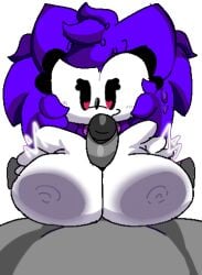 animated beat_banger big_boobs furry hedgehog mobian_(species) mobian_hedgehog needlemouse_(character) needlemouse_(series) oc pov_male purple_fur purple_hair sarah_henderson_(needlemouse) sonic.exe_(series) toriel_beat_banger