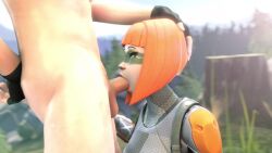 1boy 1girls 3d alternate_hair_color animated bob_cut deepthroat epic_games eyeliner facepaint female female_ninja fortnite fringe gag gagging ginger green_eyes hand_on_head kaegantonovich kneeling light-skinned_female light_skin male mari_(fortnite) medium_hair mp4 ninja no_sound oral orange_hair orange_lipstick petite seductive_eyes seductive_mouth shadow_ops small_fringe tagme throat_fuck video