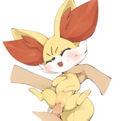 1:1 1boy 1girls ass belly big_ears blush bodily_fluids canine closed_eyes cum cum_drip cum_in_pussy cum_inside disembodied_hands dripping duo ears_up faceless_male feet female female_focus female_penetrated fennekin fennen feral first_person_view flat_chest fluffy_ears fox fur furry genital_fluids hi_res holding human human_on_feral human_penetrating inner_ear_fluff interspecies larger_male male male/female male_human/female_pokemon male_on_feral male_penetrating male_penetrating_female male_pov mammal nintendo no_nipples open_mouth orange_fur paws penetration penis pokémon_(species) pokemon pokemon_(species) pokephilia pov pussy red_body red_fur sex size_difference smaller_female smaller_penetrated smile snout solo_focus spread_legs spreading stomach_bulge sweat tail teeth tongue tuft vaginal_penetration video_games wet white_background white_body white_fur yellow_body yellow_fur youjomodoki zoophilia