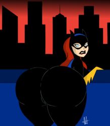 1girls alternate_ass_size alternate_breast_size ass barbara_gordon batgirl batman:_the_animated_series batman_(series) bent_over big_ass big_breasts bottom_heavy breasts busty curvy dc dc_comics dcau female huge_ass jarsman_(artist) large_ass large_breasts pawg solo tight_clothing tights voluptuous