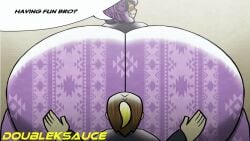 2025 animated animation ass ass_bigger_than_head ass_focus asscrush big_ass big_butt black_hair butt_crush butt_focus buttcrush closed_eyes_smile dominant dominant_anthro dominant_female double_k_(artist) doubleksauce face_in_ass face_in_butt facesitting female female_on_male forbidden_pants freckles gigantic_ass gigantic_butt huge_ass huge_butt large_ass large_butt massive_ass massive_butt no_sound self_insert smothering submissive submissive_male thick_thighs thighs venus_(jacky_arts) viewed_from_behind wide_ass wide_hips wide_thighs