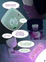 cartoonsaur comic futa_on_female futanari garnet_(steven_universe) gem_(species) gem_fusion intersex peridot_(steven_universe) steven_universe virgin yuri