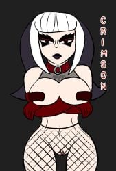 busty codexdraws crimson_(tdi) female female_focus goth goth_girl hourglass_figure tagme total_drama_island wide_hips