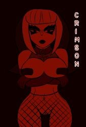 busty codexdraws crimson_(tdi) female female_focus goth goth_girl hourglass_figure tagme total_drama_island wide_hips