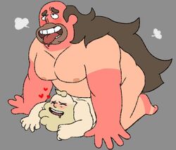 anal anal_sex bara chubby dadbod gay greg_universe male_only nude size_difference steven_universe yaoi yellowtail_(steven_universe)