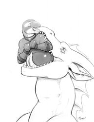 2019 ambiguous_form anthro bodily_fluids bondage bondage bondage_gear bound cetacean collar cum delphinoid dragon duo firondraak genital_fluids gimp_suit gorath hi_res inflation inflation male male/male male_pred male_prey mammal marine neck_bulge oceanic_dolphin oral_vore orca shackles sharp_teeth size_difference sketch straitjacket studs teeth tongue toothed_whale vore worried